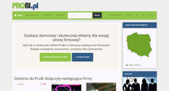 Desktop Screenshot of probi.pl